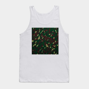 Camouflage - Dark green and Brown Army Tank Top